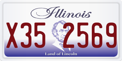 IL license plate X352569