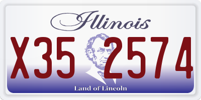 IL license plate X352574