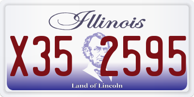 IL license plate X352595