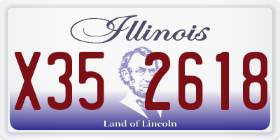 IL license plate X352618