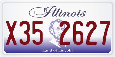 IL license plate X352627