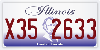 IL license plate X352633