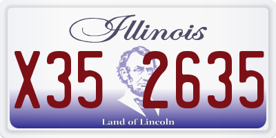 IL license plate X352635