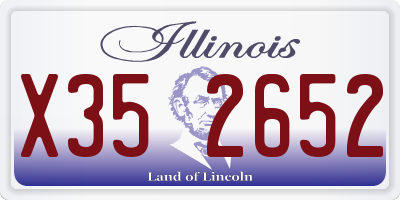 IL license plate X352652