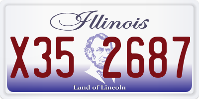 IL license plate X352687