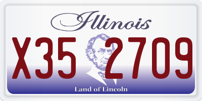 IL license plate X352709