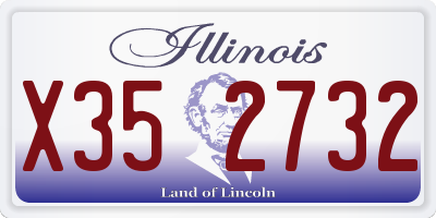 IL license plate X352732