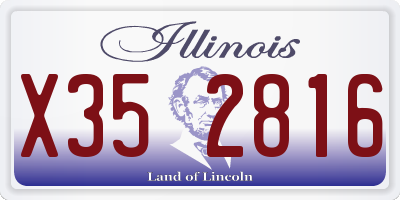IL license plate X352816