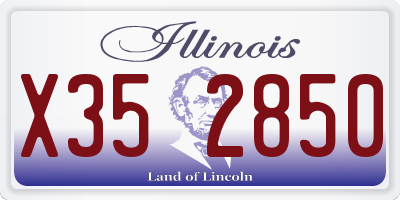 IL license plate X352850