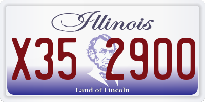 IL license plate X352900