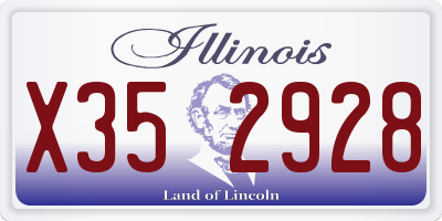 IL license plate X352928