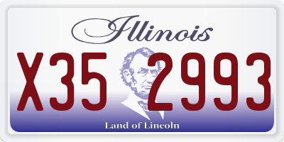 IL license plate X352993