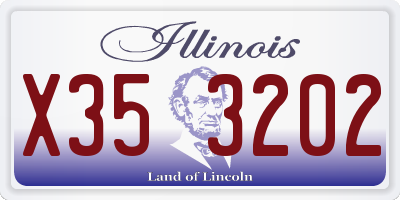 IL license plate X353202