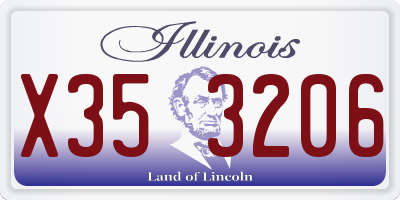IL license plate X353206