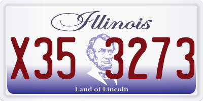 IL license plate X353273