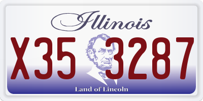 IL license plate X353287