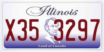 IL license plate X353297