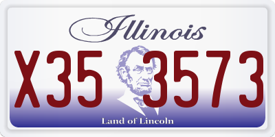 IL license plate X353573