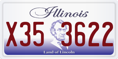 IL license plate X353622