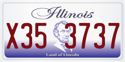 IL license plate X353737