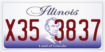 IL license plate X353837