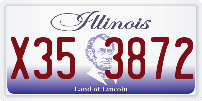 IL license plate X353872