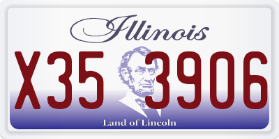 IL license plate X353906