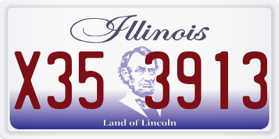 IL license plate X353913