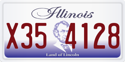 IL license plate X354128