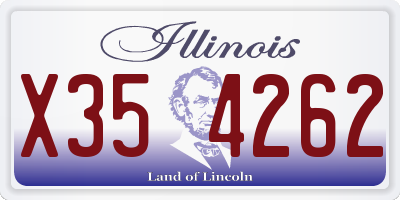 IL license plate X354262