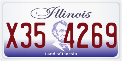 IL license plate X354269