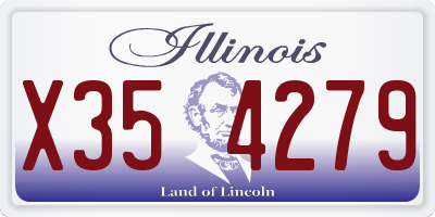 IL license plate X354279