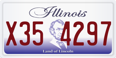 IL license plate X354297