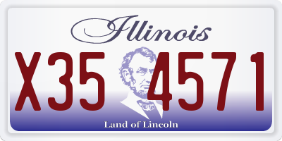 IL license plate X354571