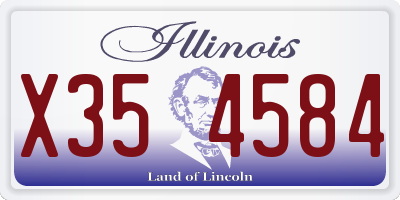 IL license plate X354584
