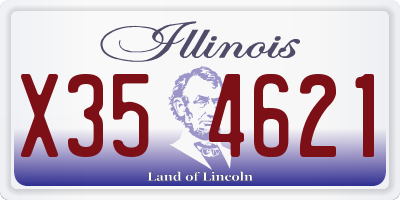 IL license plate X354621