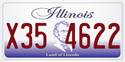 IL license plate X354622