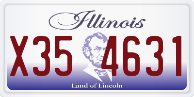 IL license plate X354631