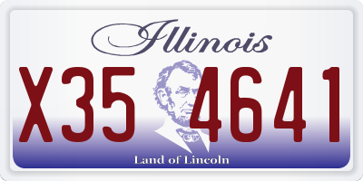 IL license plate X354641