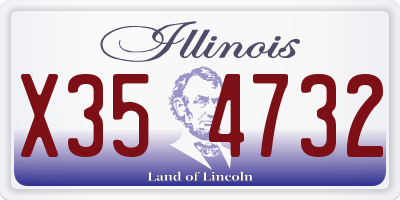 IL license plate X354732