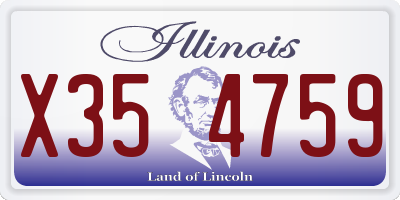 IL license plate X354759