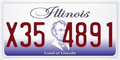 IL license plate X354891