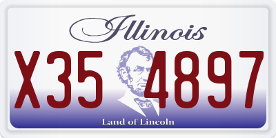IL license plate X354897