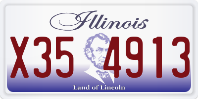 IL license plate X354913