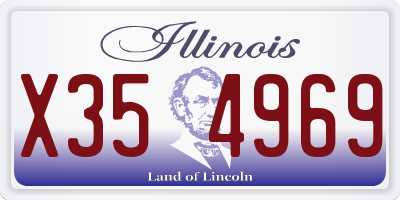 IL license plate X354969