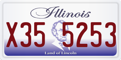 IL license plate X355253