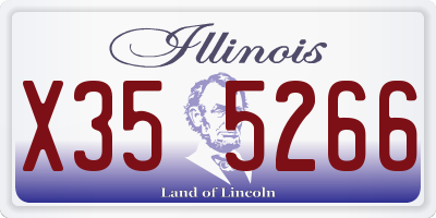 IL license plate X355266