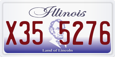 IL license plate X355276