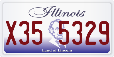 IL license plate X355329