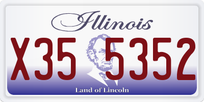 IL license plate X355352